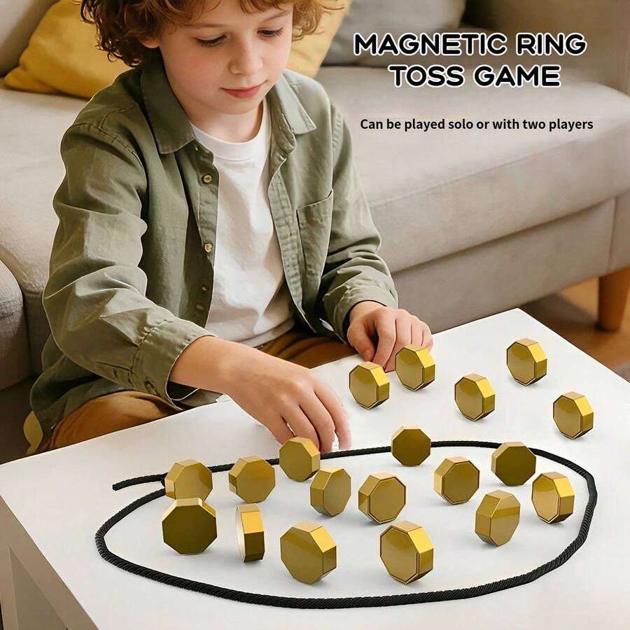 20pcs Magnetic Tug Of War Chess Game, Fun Interactive Stress Relief Desktop Party Game, Suitable For Children And Adults, Birthday/Halloween/Christmas Gift