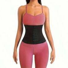 Waist Trainer For Women Underbust Waist Cincher Corset Tummy Control Sport Girdle Body Shaper 59Q2 F7KJ - 黑色 - 查看 8