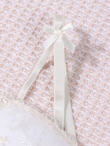 3pcs/Set Girls Lace Bow Wireless Comfortable Daily Bras, Gather Bust - Multicolor - View 5