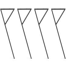 P-Shape Legs Set Of 4 - 34 Inch / 86cm Blk For Table Desk Console DT Ironcraft - Multicolor - View 1