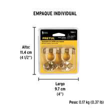 Par de terminales para batería, de latón poste superior. - A - Ver 4