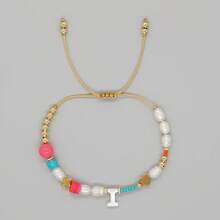 1pc Women's Fashion Pearl Letter A-Z Bracelet, Minimalist Luxury Style Accessory - Multicolor - View 13