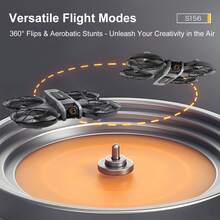 AXNEN 2026升级版S156无人机，配备双摄像头、大型遥控器、无刷电机、光流悬停、智能避障，易于新手操控，适合作为万圣节和圣诞节礼物。 - 彩色 - 查看 3