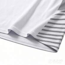 2026 Nueva camiseta deportiva de ajuste slim y cómoda para hombres, esencial para correr, fitness, entrenamiento, deportes al aire libre, moda masculina - Blanco - Ver 6