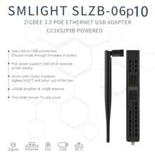SMLIGHT SLZB-06P10 - Adaptador Zigbee 3.0 a Ethernet USB y WiFi con Soporte PoE Compatible con Zigbee2MQTT Home Assistant ZHA - SLZB-06P10: Chip CC2674P10 - Ver 3