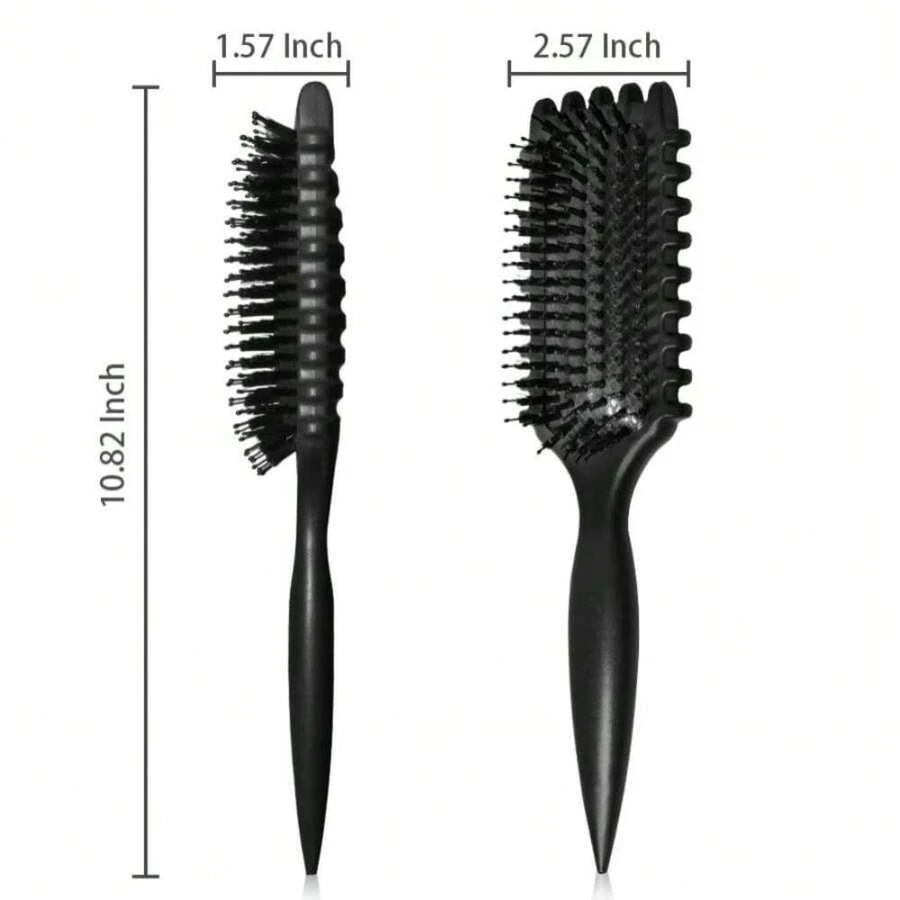 Curl Defining Brush For Curly Hair, Curly Hair Brush For Combing And Shaping Curls To Reduce Pulling And Curl Separation (Black) - Màu A - Xem 1