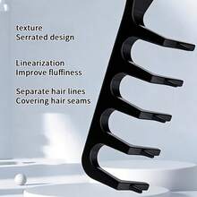1/2pcs Textured Styling Comb - Hair Gap Coverage, Volume Boost, Unisex Hair Brush, Multi-Functional For Curling & Dyeing - Multicolor - View 7