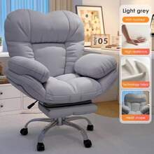 Cómoda Silla de sofá de Juego con función reclinable para Oficina en casa Silla de Escritorio reclinable Relajante con elevación giratoria para Uso en el Dormitorio o la Oficina - Rosa - Ver 5