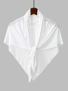 1pc/2pcs Women Fashion Solid Color Triangular Scarf, Versatile Simple Headband, Breathable Sunscreen Muslim Hijab, Lightweight Modal Turban For Daily Wear For Dress - Jersey Triangle Headscarf - View 38