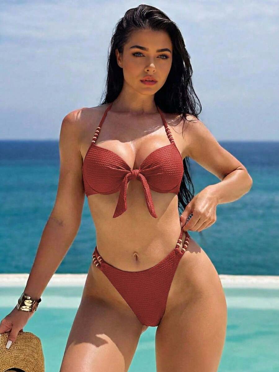 RWX VEST Women's Bikini With Modern Design And Sophisticated Finish 2025 XX370 - Màu Cam cháy - Xem 1