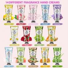 16 Pack Hand Cream Set, Valentines Day Gifts, Bridesmaid Gifts, Bulk Hand Lotion Travel Size For Dry Cracked Hands, Mini Hand Lotion For Thank You Gifts And Mothers Day Gifts With A Greeting Card - ColorA - 查看 3