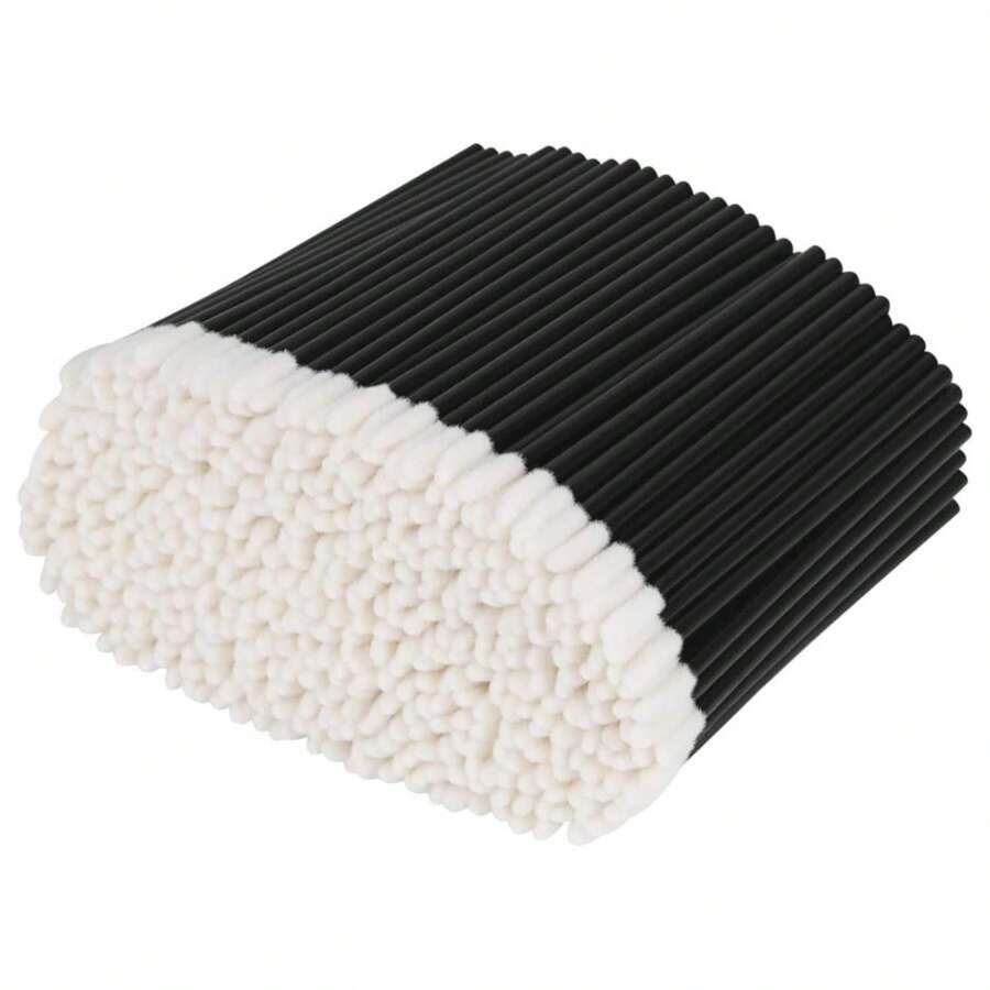500PCS Lip Wands Applicators Disposable - Vaincre Lip Brush, Lipstick Lint Free Brush Makeup Gloss Wands, Makeup Applicator Beauty Tool Kits Black - Màu A - Xem 1