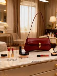 1个复古仿油皮单肩斜挎包，适合约会、外出、派对、宴会，也是一份奢华的节日礼物，以及最实惠的情人节礼物。 - 彩色 - 查看 9