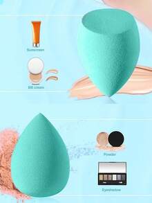 34件套专业化妆刷套装，包含柔软刷毛的化妆工具，包括化妆海绵、粉扑、硅胶化妆刷清洁垫、粉底刷、眼影刷、晕染刷和眉刷。 - 綠色 - 查看 10