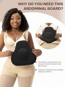 1片塑形泡沫平坦小腹腰部瘦身压缩板 - 彩色 - 查看 4
