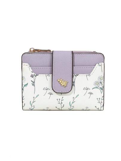 محفظة صغيرة جلد PU نسخة كورية، تصميم طازج محفظة قصيرة للنساء والطلاب