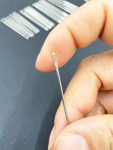 30pcs Self-Threading Needles, No Need To Thread, Side-Load Thread, Suitable For Elderly, Blind, Hand Sewing, Quilting, Garment And Cross-Stitch - Hand Sewing Needle - View 2