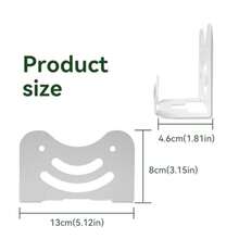 shinar Kit de montaje en pared de metal compatible con TP Link Deco BE23/BE25/BE3600/BE5000 Mesh WiFi 7 System Soporte de ahorro de espacio color blanco paquete de 3 - como en la foto - Ver 3