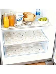 Waterproof Fridge Mat - Moisture-Proof, Skid-Proof, Washable, Reusable, 2 Patterns To Choose From, Made Of EVA Material, Can Be Freely Cut To Fit Different Sizes, Suitable For The Internal Shelves Of The Refrigerator, Kitchen Cabinets, Drawers, Etc., To Keep The Home Storage Area Clean And Tidy. - Multicolor - View 5