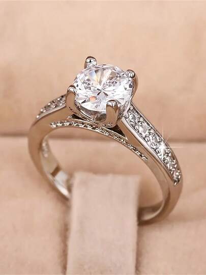 1개 럭셔리 패션 약혼 반지, 버서타일 우아한 여성 반지 주얼리, 일상 착용에 적합