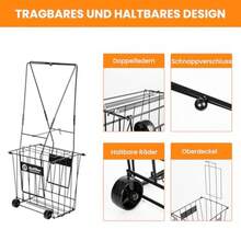 Tennis Ball Hopper and Picker Foldable Rolling and Standard Options for Ball Collection - No plegable - Ver 6