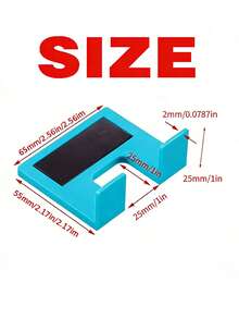 2pcs Blue Hinged Mounting Plates With Strong Magnets, 2mm Door Gap Locator, Hinge Installation Assist Tool - 42 - View 9