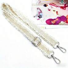 Dây đeo thanh lịch có thể điều chỉnh dành cho nữ - Dây đeo túi có thể điều chỉnh, Phần cứng tông vàng chất lượng cao, Phụ kiện túi xách trang trí có thể giặt được, Phù hợp cho những dịp thường ngày và trang trọng - Ví, Chìa khóa - Phụ kiện túi xách sang trọng, Dây đeo ví, Vẻ ngoài tinh tế, Họa tiết thêu - Nhiều màu - Xem 16