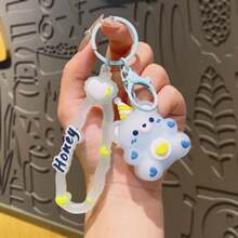 New Jelly Sitting Heart-Shaped Bear Cute Keychain, Car Key Chain, Backpack Pendant, Gift, Holiday Gift, Birthday Gift, Perfect Gift - Multicolor - View 7