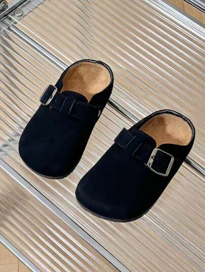 New Kids Flat Casual Shoes, Solid Color Indoor/Outdoor Versatile Shoes For Summer & Autumn, Suitable For Camping, Party, Vacation, Fashion & Comfortable, Toddler Boys/Girls Slip-On Shoes, Run Small