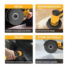 Pure Copper Motor Mini Angle Grinder 19500MAX RPM For Cutting Grinding Polishing One-Hand Operation Full Saw Blades - US A Type Plug(110-127V) - View 6