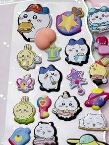 1pc Random 3D Cute Squeeze Sticker, Suitable For Decorating Phone, Laptop, Luggage, Water Bottle, Skateboard, Notebook And Guitar. Great For Daily Use And Children's Birthday Gifts. - Multicolor - View 10