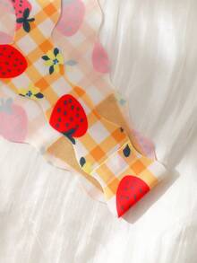 SQPVEH 6pcs/Pack Women's Fruit Print Hollow Heart Design Comfortable Sexy Low-Rise Thong Panties - Multicolor - View 10