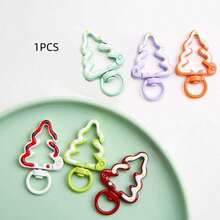 1个手绘树形弹簧扣，手工可爱包扣，DIY手机挂绳，钥匙链吊坠 - 樹鑰匙扣 - 查看 3