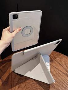 可拆卸磁吸平板电脑保护套，型号 A16，3+Y 折叠设计，带笔槽，透明亚克力底壳，适用于第十代 Pro 11 英寸（2020/2021/2022）、Air 11 英寸（M2）、Air 11 英寸（M3）、Mini 7/6，多角度平板电脑支架，智能休眠/唤醒功能，也兼容第九代保护套 - 磁吸閉合 - 查看 6