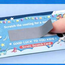 Scratch Card Coating DIY Hand Sticker, Scratch-Resistant Coating, Self-Adhesive Password Sticker, Scratch Card, Scratch Coating DIY, Homemade Scratch Card Creative Peel-Off Card For Elementary School Students Interaction Lottery Coupon Encouragement - Rectangle - View 6