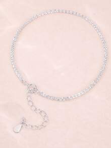 FOREVER QUEEN 1pc 925 Sterling Silver Adjustable Starry Sky Bracelet, Fashion Jewelry Gift For Women & Girls, Wedding Party - Silver - View 5