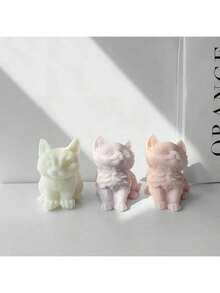 Cute Cat DIY Handmade Fragrance Plaster Multifunctional Silicone Mold - White - View 2