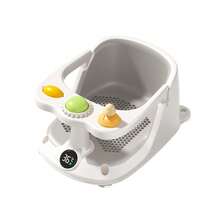 Asiento de baño para bebé, silla de bañera antideslizante, silla de entrenamiento para recién nacidos, taburete de baño para niños, silla de baño con sensor de temperatura, modelo antideslizante - Multicolor - Ver 9