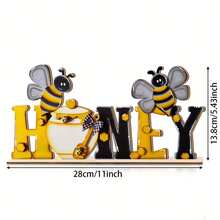 1 Bộ phụ kiện trang trí bàn làm việc bằng gỗ chủ đề mật ong, thích hợp cho trang trí phòng khách, phòng ngủ, nhà bếp theo chủ đề mùa hè. - 1PC - Xem 6
