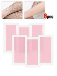 72/36/18片装绿色芦荟、玫瑰、柠檬、海蓝色脱毛蜡纸，身体脱毛蜡纸，简单温和的面部脱毛蜡纸套装，即用型面部眉毛、唇毛、胡须、脸颊脱毛小蜡纸 - 彩色 - 查看 14