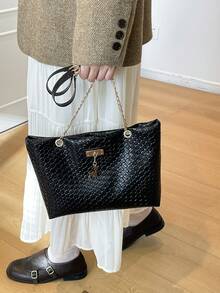 Luxury And Fashionably Stylish With A Sense Of Sophistication. New 2026 Model. Elegant And Simple Style. Women's Bag With An Elegant And Stylish Crossbody Design. - Black - View 9