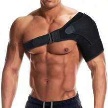 Adjustable Shoulder Sleeve Support Strap For Shoulder Sleeve Care, Black Compression Sleeve With Extra Pressure Pad - Black - View 7