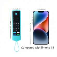 1 Remote Control Silicone Protective Cover, With Lanyard, Suitable For (4K Voice Remote Control 3/2 Generation Fire TV Stick Voice Remote Control Lift 1/2 Generation). Anti-Fall, Dust-Proof, Silicone Protective Cover Luminous Model - Multicolor - View 3