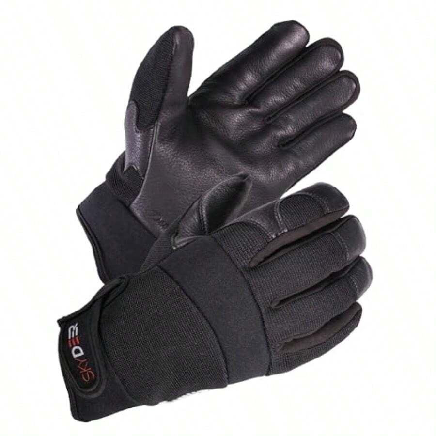 SKYDEER Full Deerskin Leather Winter Drive Work Gloves Extra Soft 100G 3M Thinsulate Thermal Insulated Gloves SD2211T - Black Deerskin Palm - View 1