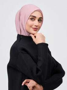 1pc Instant Chiffon Hijab, Silky Soft Breathable Chiffon Fabric Al-Amira Hijab, Suitable For Daily Wear, Festivals, Prayers, And Pilgrimages - Instant Chiffon Hijab - View 10