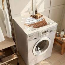 1件装防滑洗衣房地垫，适用于洗衣机/烘干机 - 绳编家用洗衣垫，可作为洗衣机和烘干机顶部的装饰性电器罩，洗衣房装饰 - 繩編 HOME - 查看 4