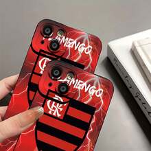 Escudo del club de fútbol Flamengo: pasión rojinegra. Esta elegante funda es compatible con Samsung, Apple, OPPO, , etc. Fabricada en TPU flexible, resistente a golpes y arañazos, ofrece una excelente protección contra caídas y un agarre cómodo. Es un regalo ideal para familiares, amigos y seres queridos, y una opción perfecta para festivales. - Negro - Ver 8