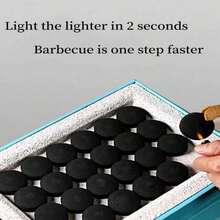 60pcs Rapid Ignition Charcoal Tablets, Suitable For Incense, Arabian Spices, Smokeless Charcoal, Applicable For Home Burning, Barbecue, Indoor Fireplace, Outdoor Camping And Tea Brewing - Multi Scents - View 2