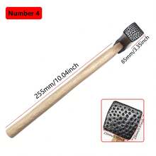1PC Jewelry Tool Texture Hammer With Wooden Handle Punch Printing Metal Mallet For Jewelry Repair & DIY Carving Tools - A - View 17