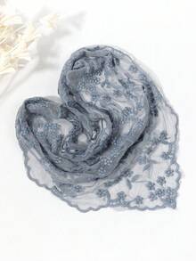 1 chiếc khăn tam giác thời trang nữ, kiểu dáng thường ngày, họa tiết hoa mai ren rỗng, màu trơn, thoải mái và đa năng, phù hợp cho mặc hàng ngày, dự tiệc, hẹn hò, làm quà tặng cho nữ, phụ kiện. - A - Xem 8